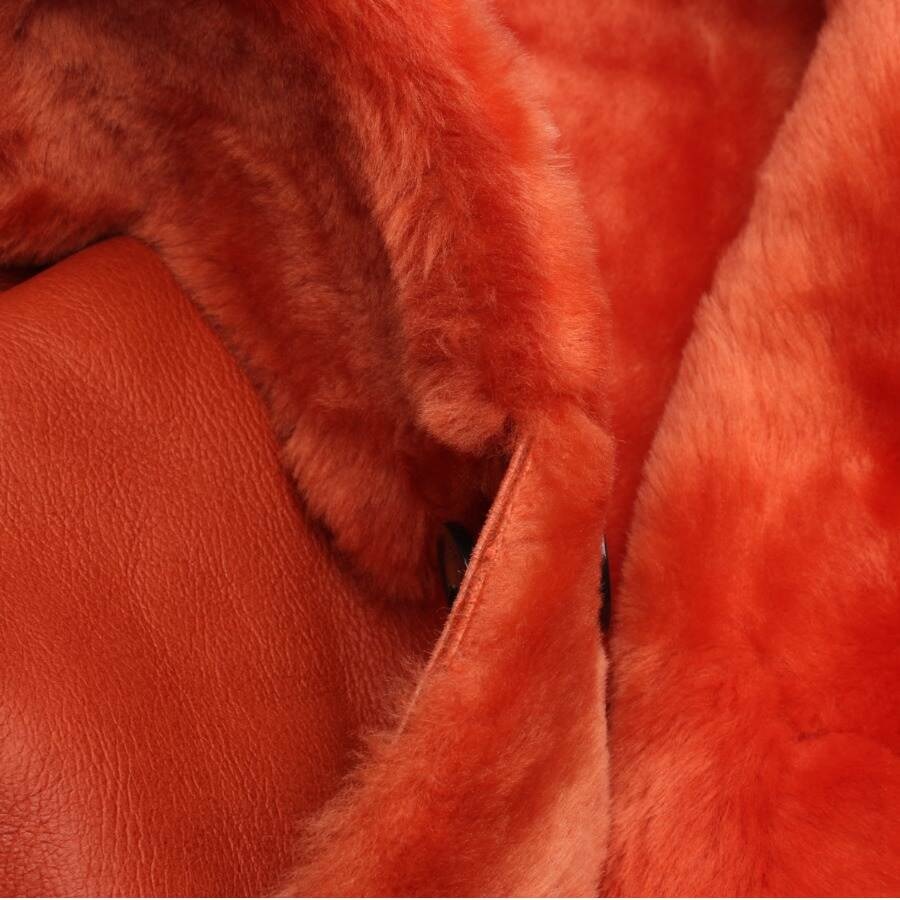 Image 3 of Leather Coat XS Dark Orange in color Orange | Vite EnVogue
