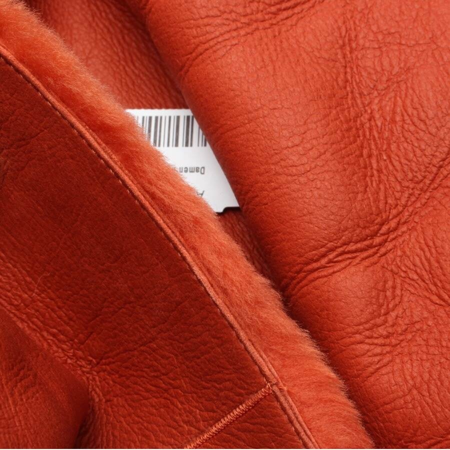 Image 5 of Leather Coat XS Dark Orange in color Orange | Vite EnVogue