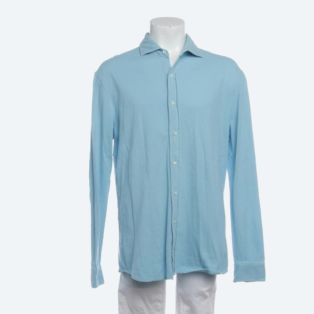 Image 1 of Casual Shirt L Light Blue in color Blue | Vite EnVogue