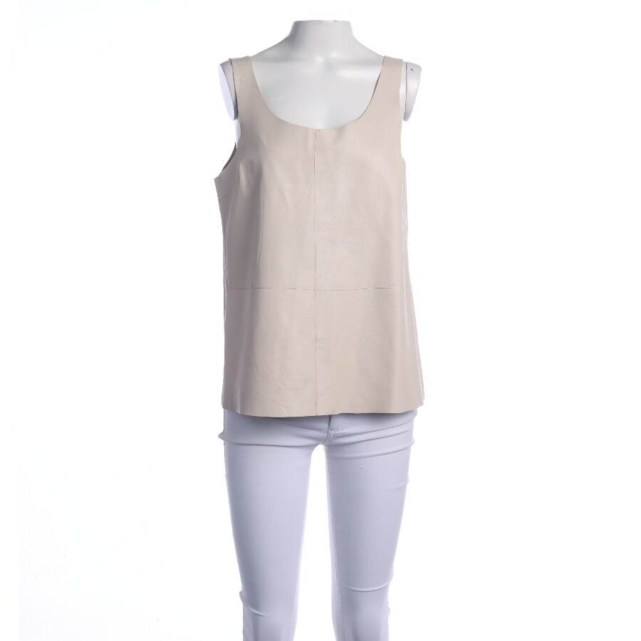 Image 1 of Leather Top 38 Cream in color White | Vite EnVogue