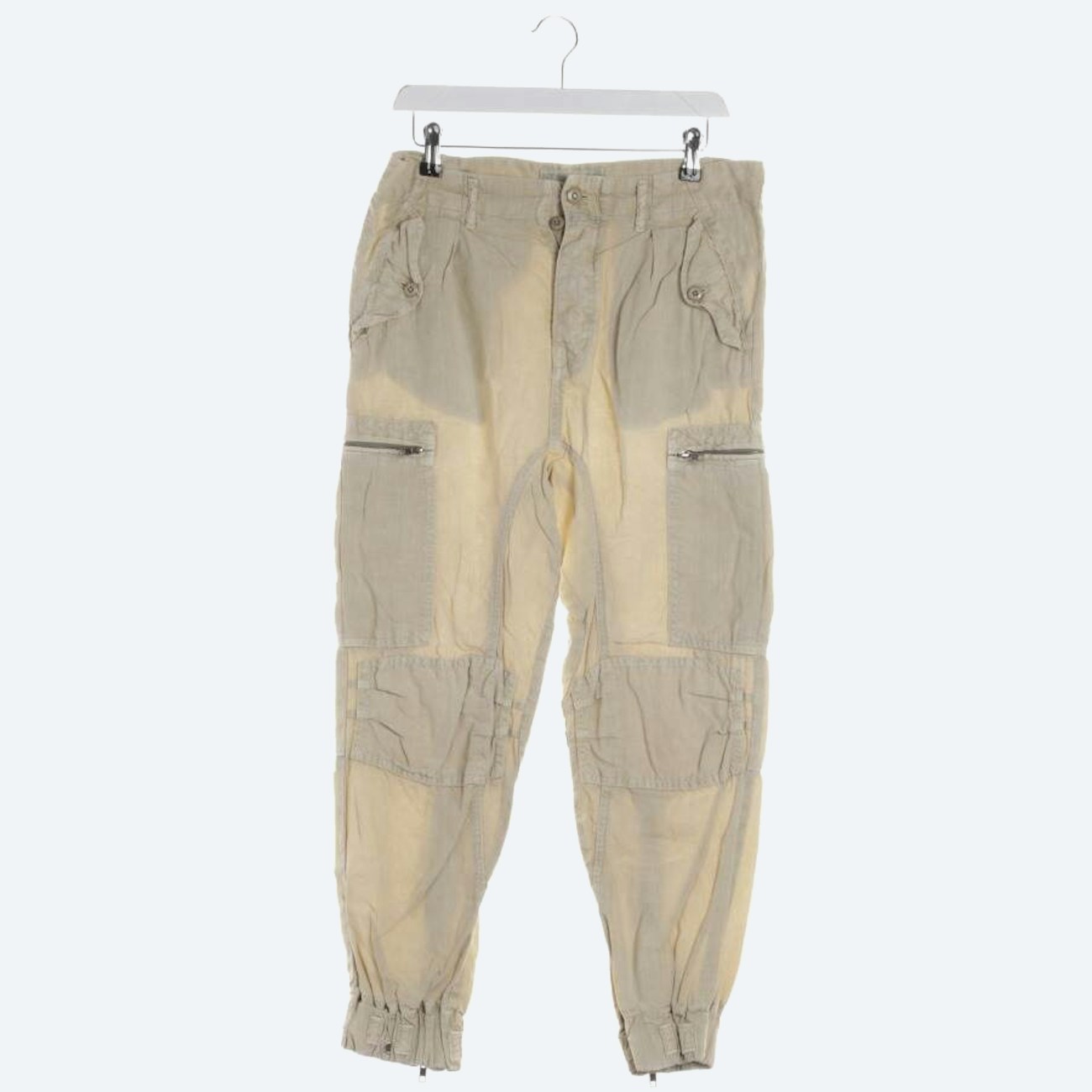 Image 1 of Linen Pants 36 Beige in color White | Vite EnVogue