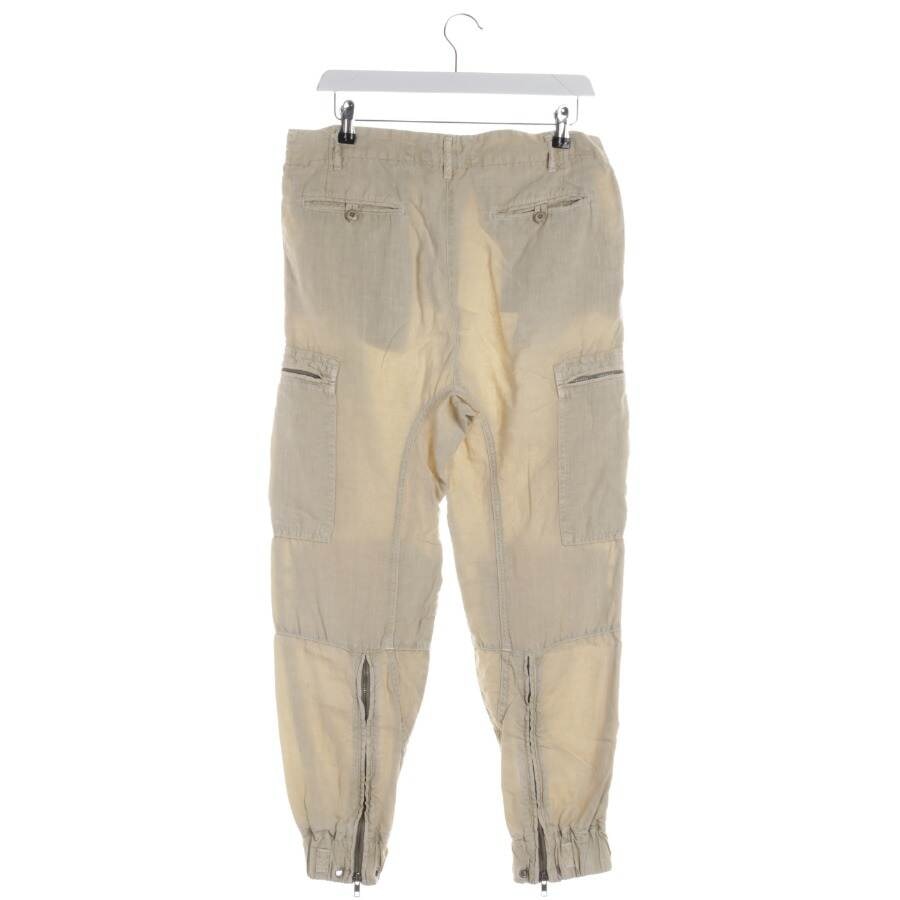 Image 2 of Linen Pants 36 Beige in color White | Vite EnVogue