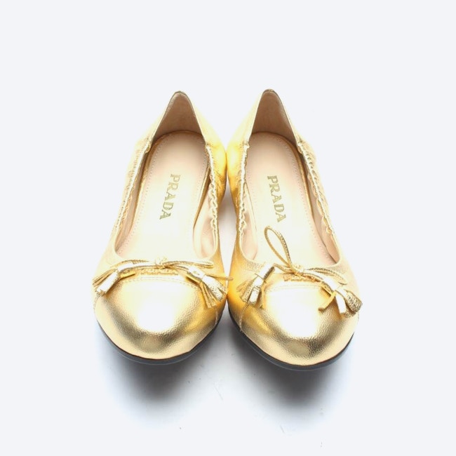 Image 2 of Ballet Flats EUR38 Gold in color Metallic | Vite EnVogue