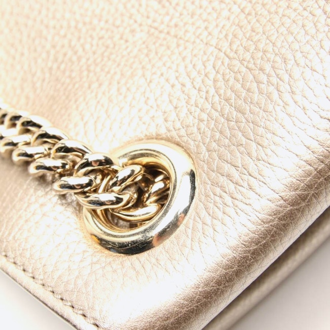 Image 7 of Soho Tote Shoulder Bag Gold in color Metallic | Vite EnVogue