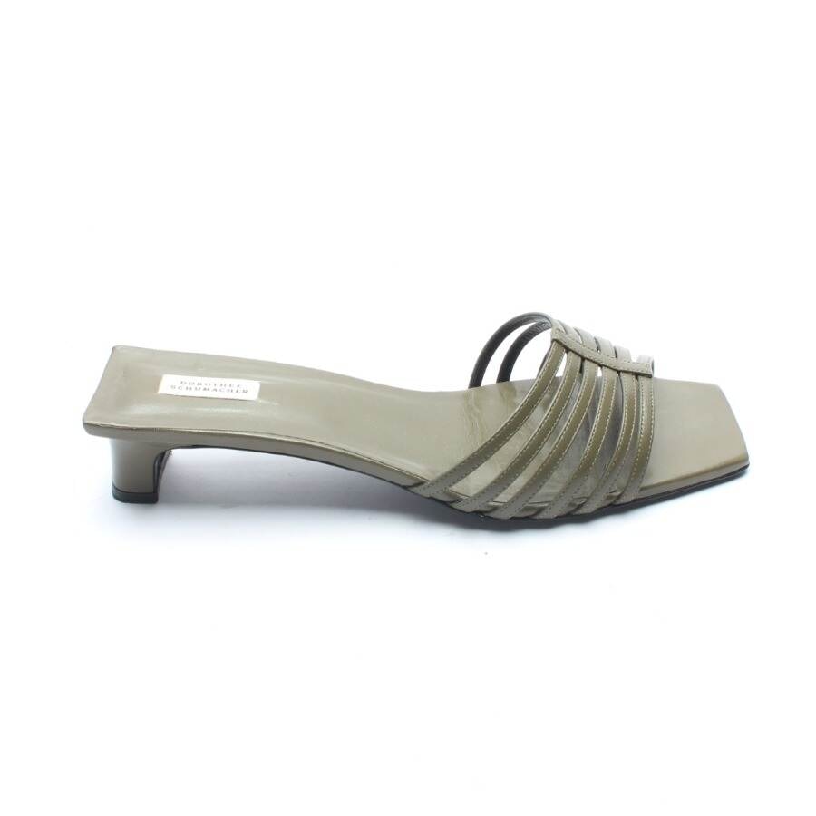 Image 1 of Heeled Sandals EUR 41 Olive Green in color Green | Vite EnVogue