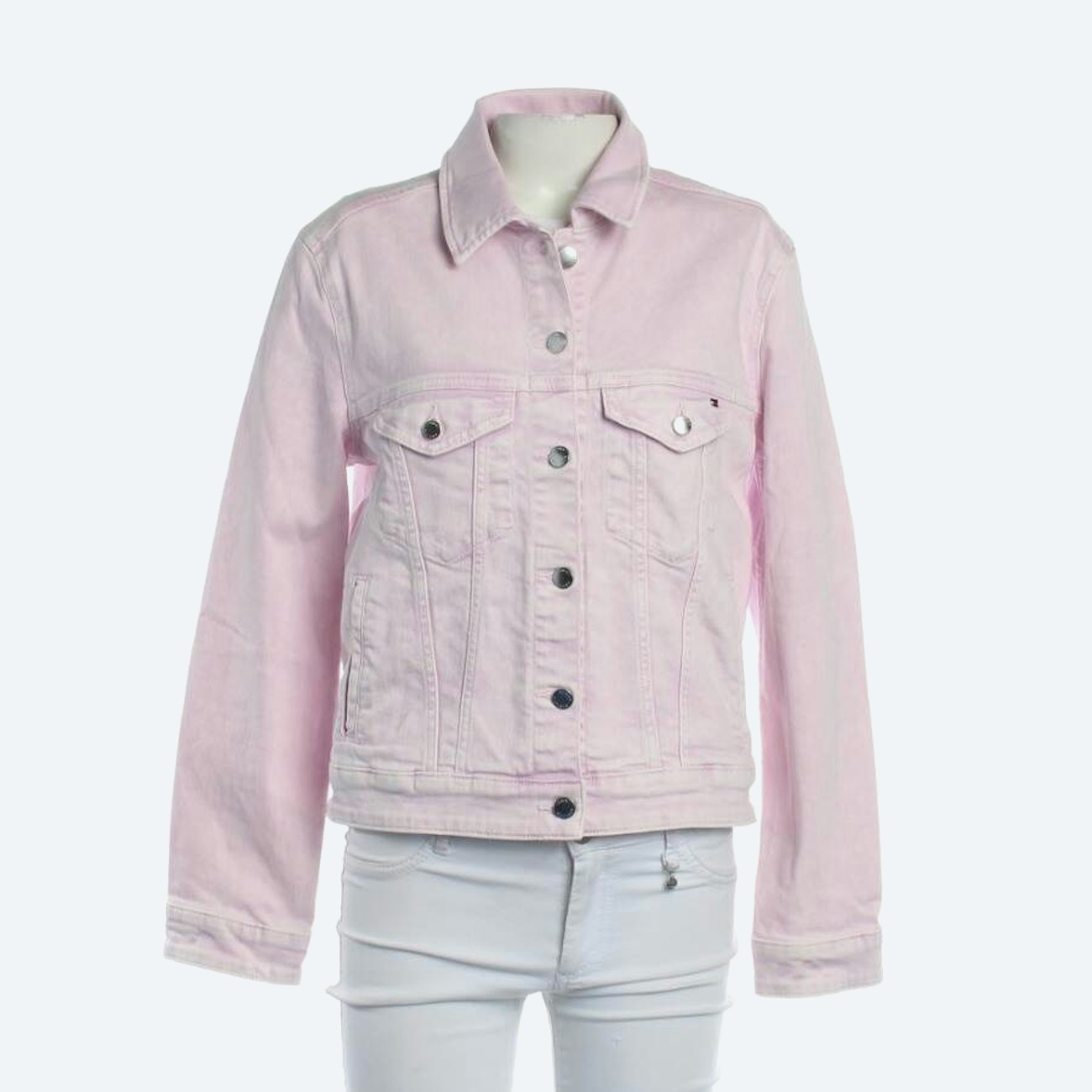 Image 1 of Jeans Jacket 34 Light Pink in color Pink | Vite EnVogue