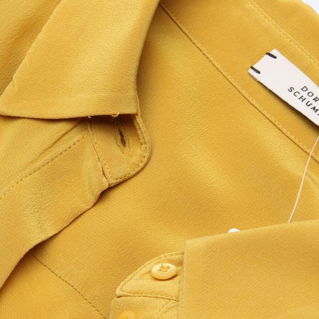Image 3 of Silk Shirt 34 Mustard Yellow in color Yellow | Vite EnVogue