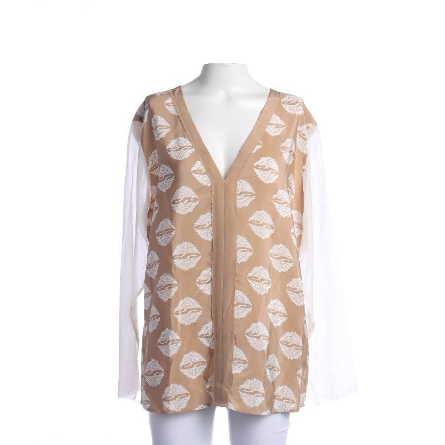 Image 1 of Silk Blouse 40 Light Brown in color Brown | Vite EnVogue