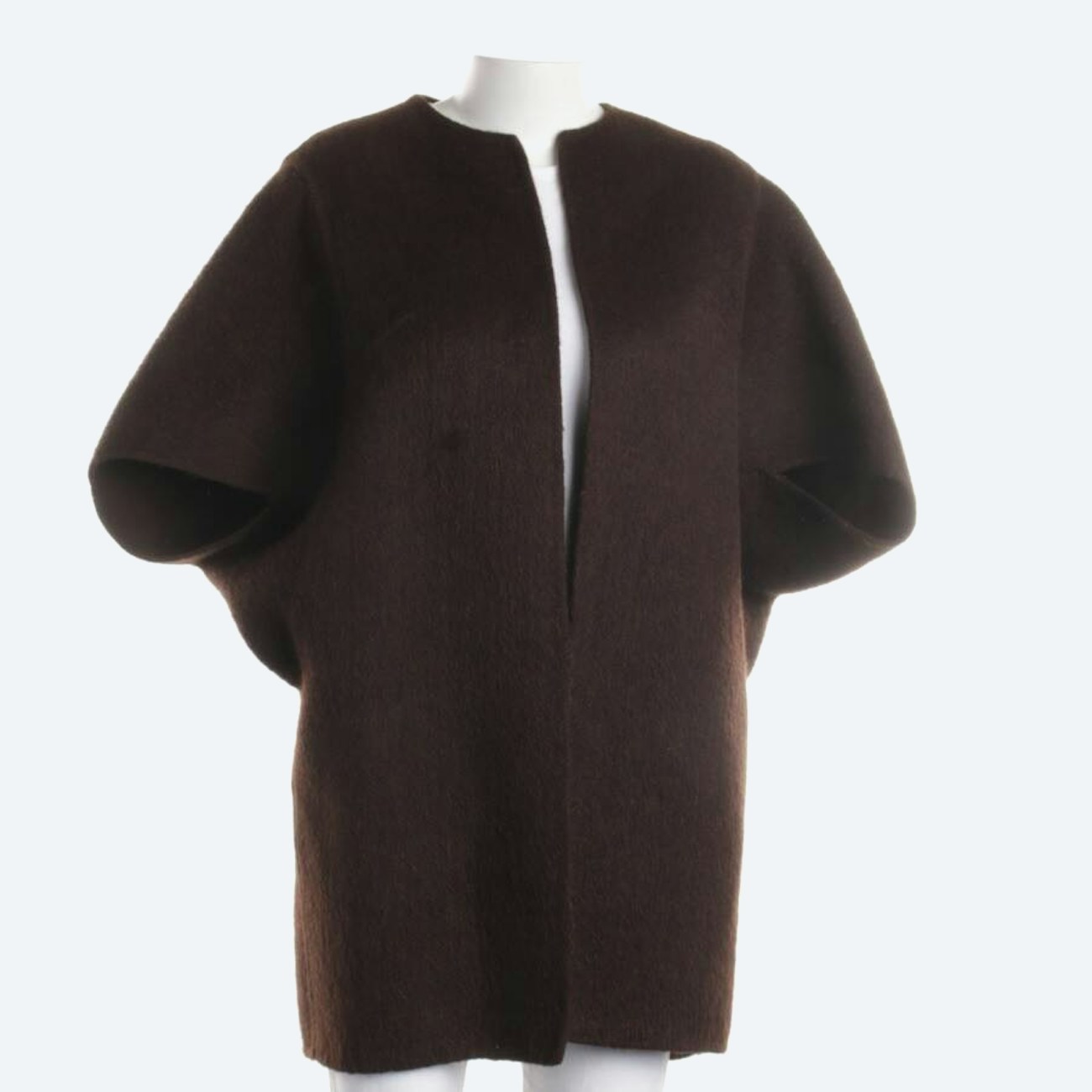 Image 1 of Wool Jacket XS Dark Brown in color Brown | Vite EnVogue