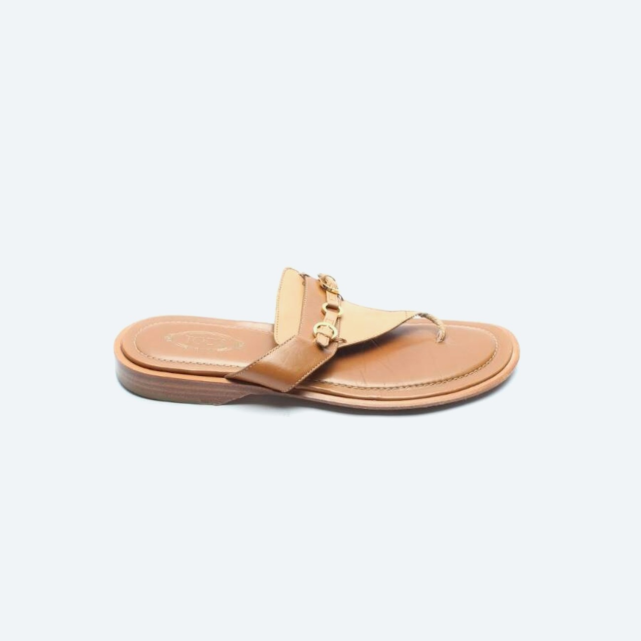 Image 1 of Sandals EUR 37 Light Brown in color Brown | Vite EnVogue