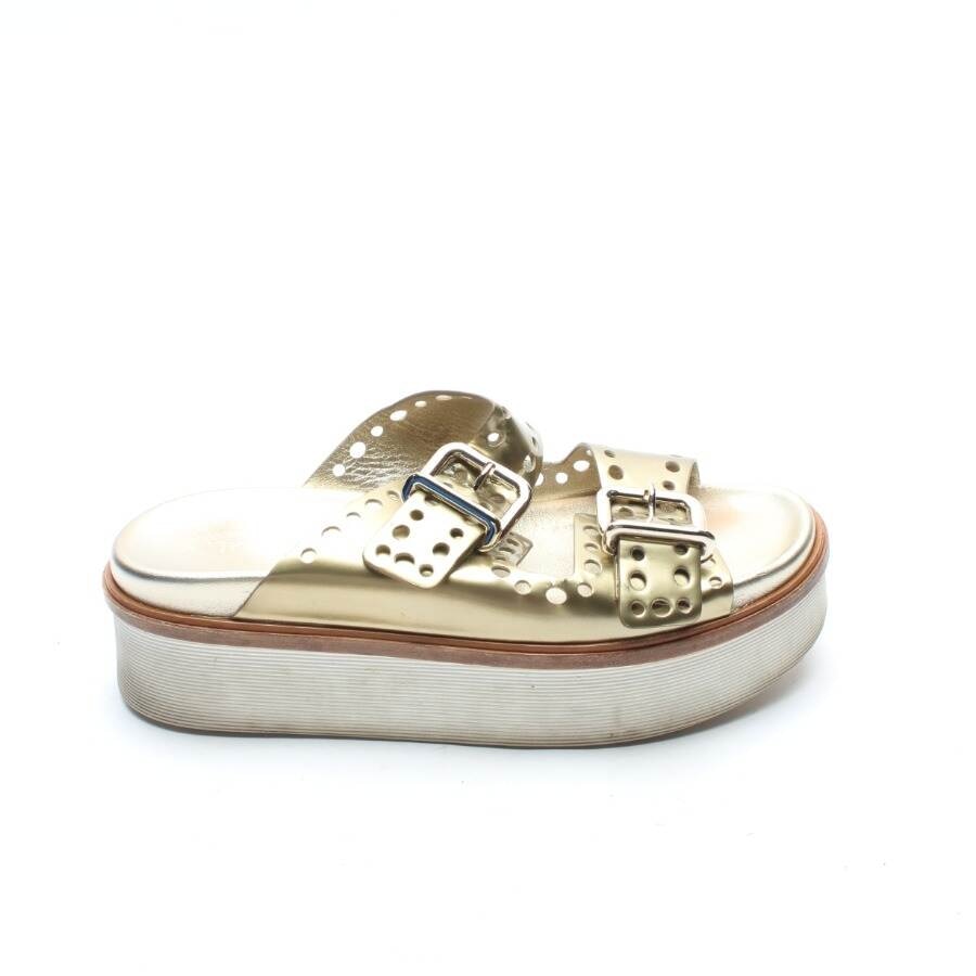 Image 1 of Platform Sandals EUR 40.5 Gold in color Metallic | Vite EnVogue