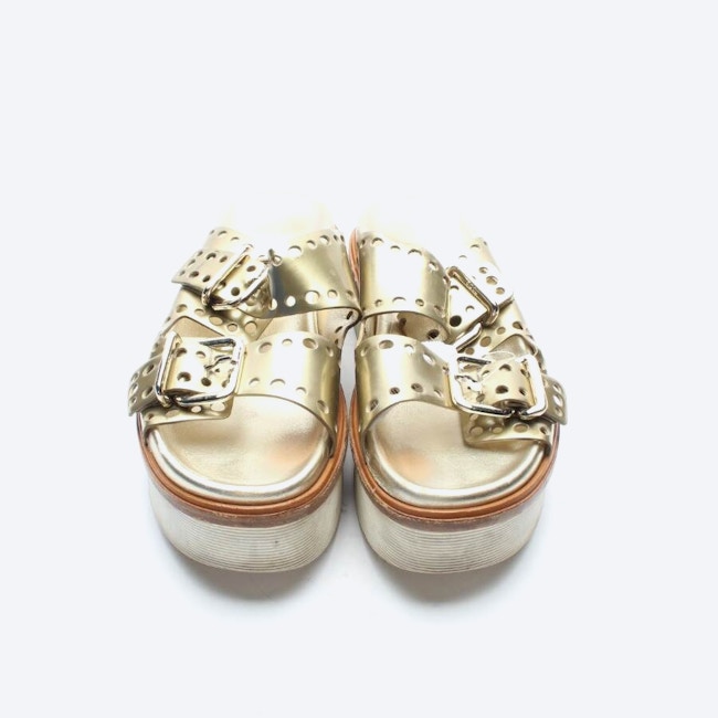 Image 2 of Platform Sandals EUR 40.5 Gold in color Metallic | Vite EnVogue
