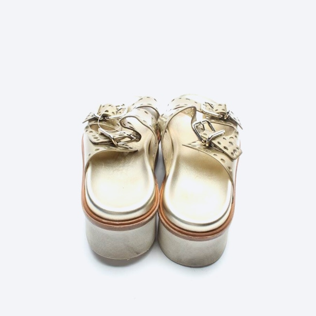 Image 3 of Platform Sandals EUR 40.5 Gold in color Metallic | Vite EnVogue