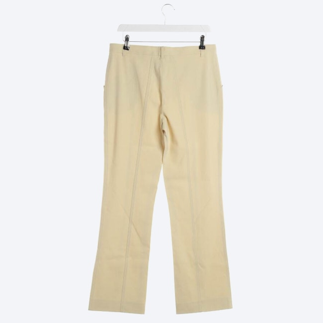Image 2 of Trousers 40 Pastel Yellow in color Yellow | Vite EnVogue