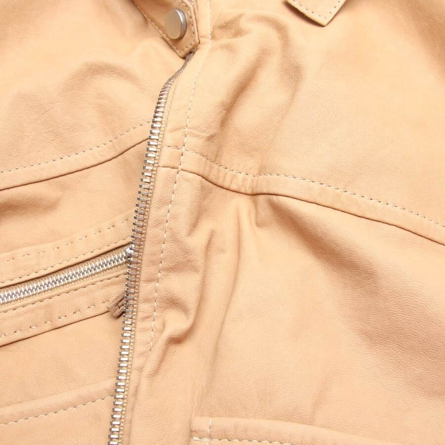 Image 3 of LeatherJacket 38 Light Brown in color Brown | Vite EnVogue