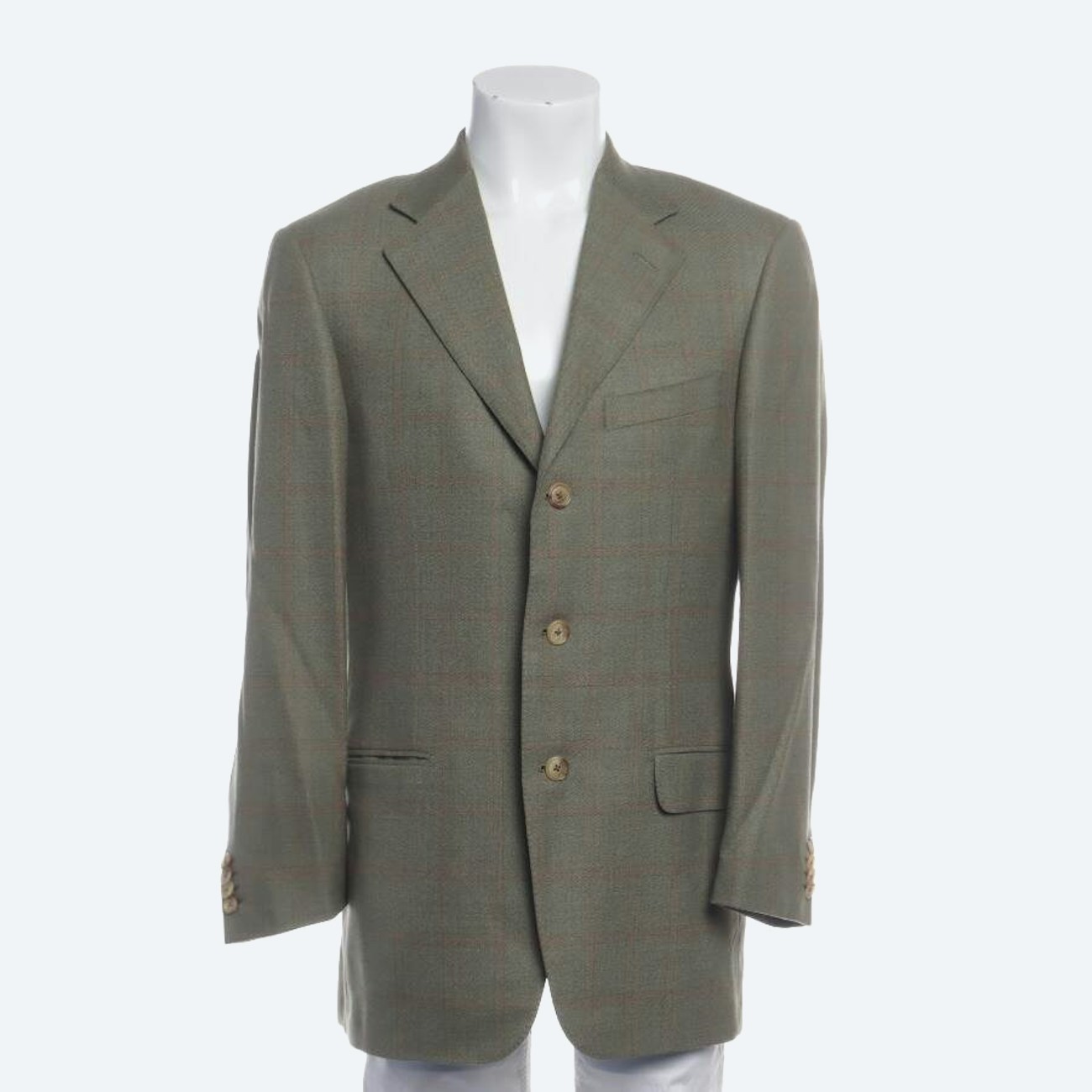 Image 1 of Wool Blazer 48 Olive Green in color Green | Vite EnVogue