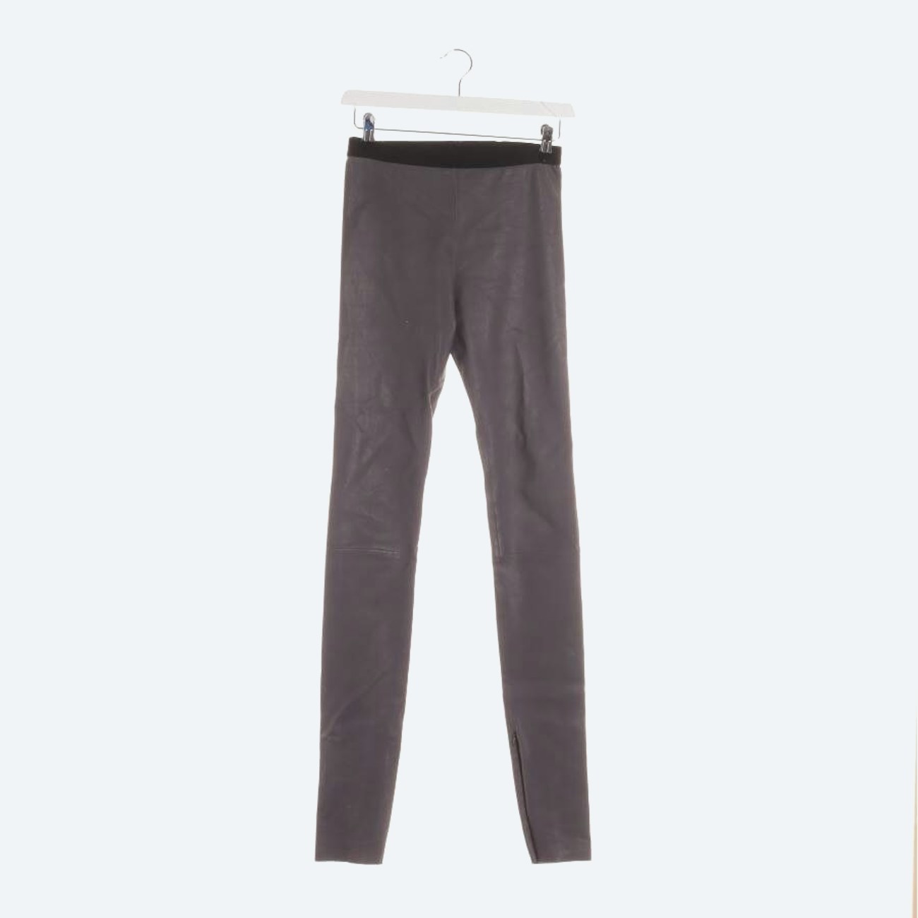 Image 1 of Leather Pants XS Gray in color Gray | Vite EnVogue