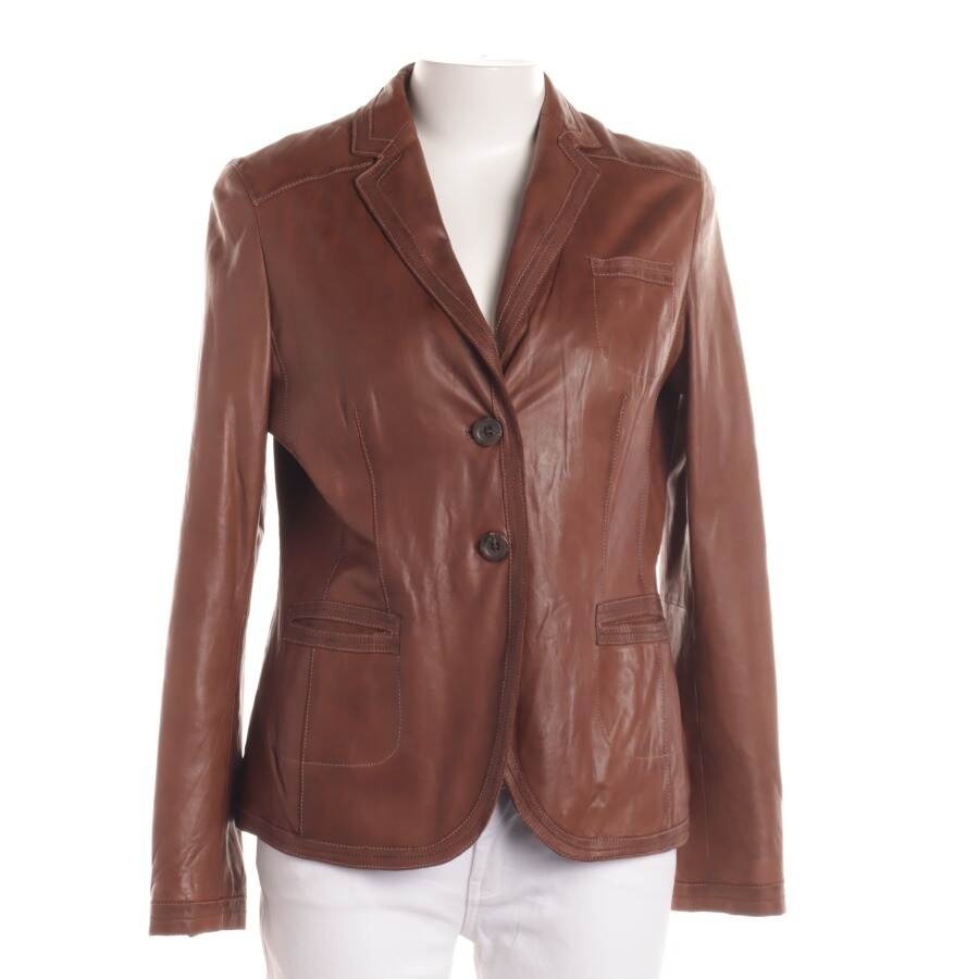 Image 1 of LeatherJacket 42 Light Brown in color Brown | Vite EnVogue