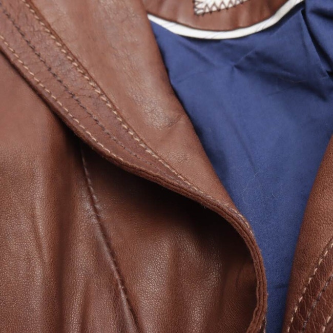 Image 4 of LeatherJacket 42 Light Brown in color Brown | Vite EnVogue