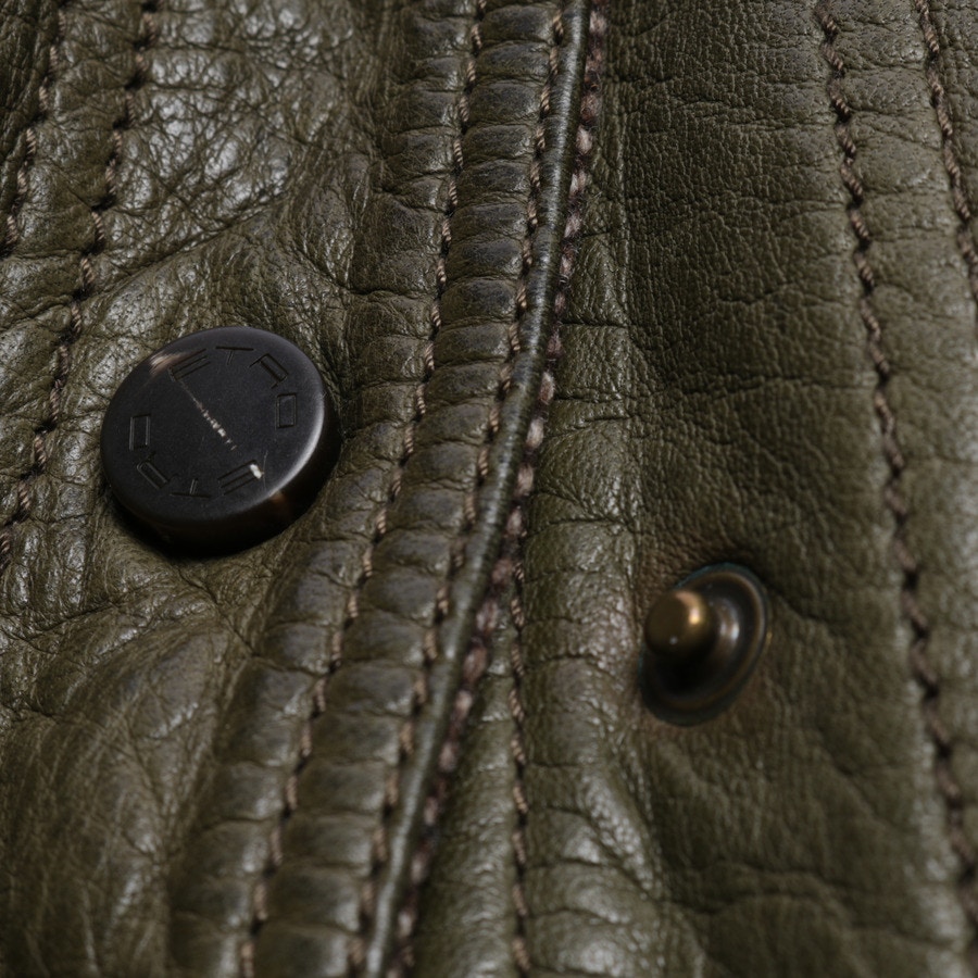 Image 4 of LeatherJacket 40 Olive in color Green | Vite EnVogue