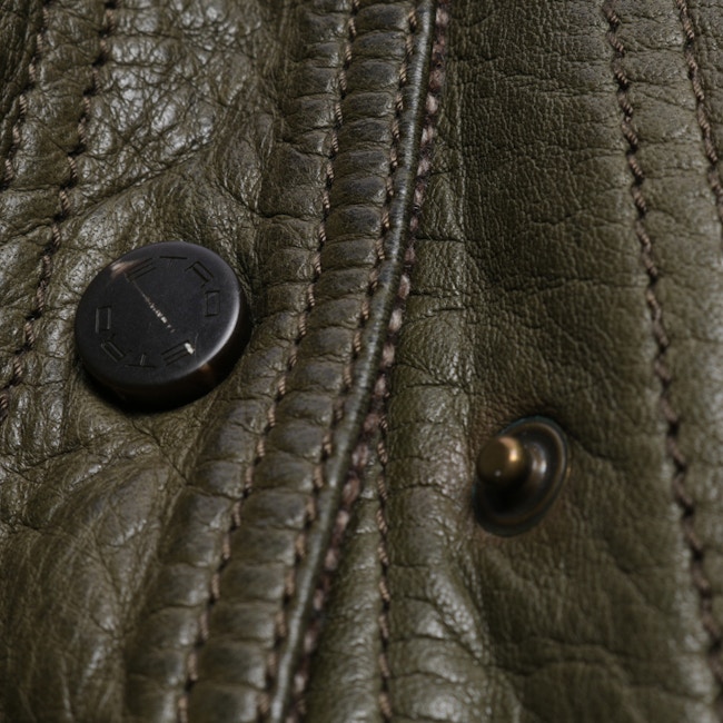 Image 4 of LeatherJacket 40 Olive in color Green | Vite EnVogue