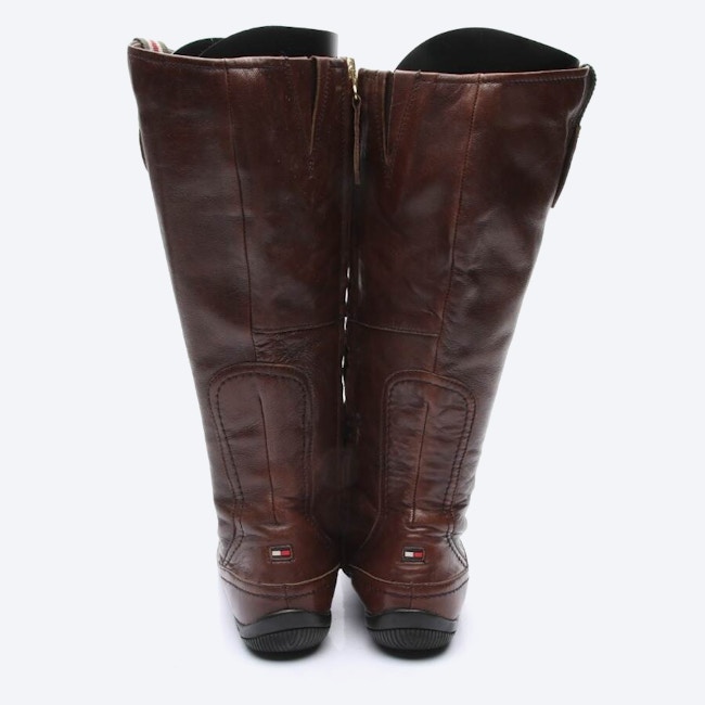 Image 3 of Boots EUR 37 Dark Brown in color Brown | Vite EnVogue