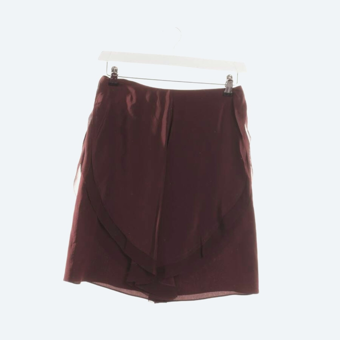 Image 1 of Silk Skirt 34 Bordeaux in color Red | Vite EnVogue