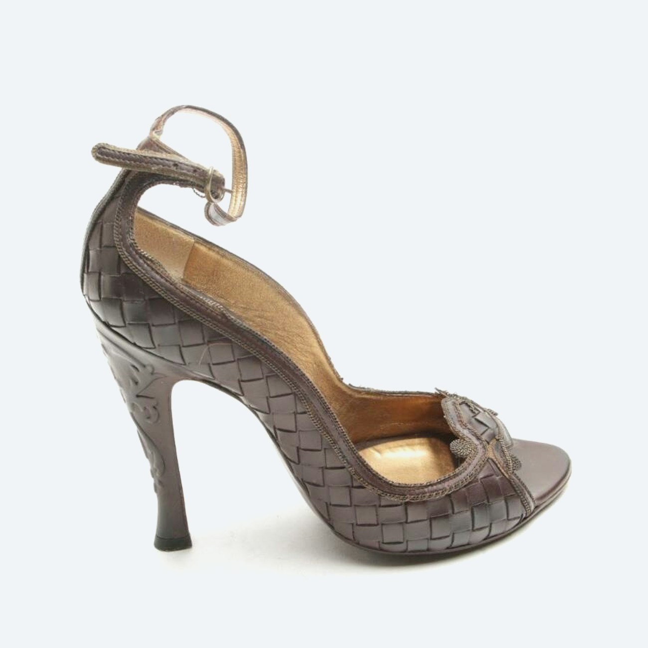 Image 1 of Heeled Sandals EUR 37 Dark Brown in color Brown | Vite EnVogue