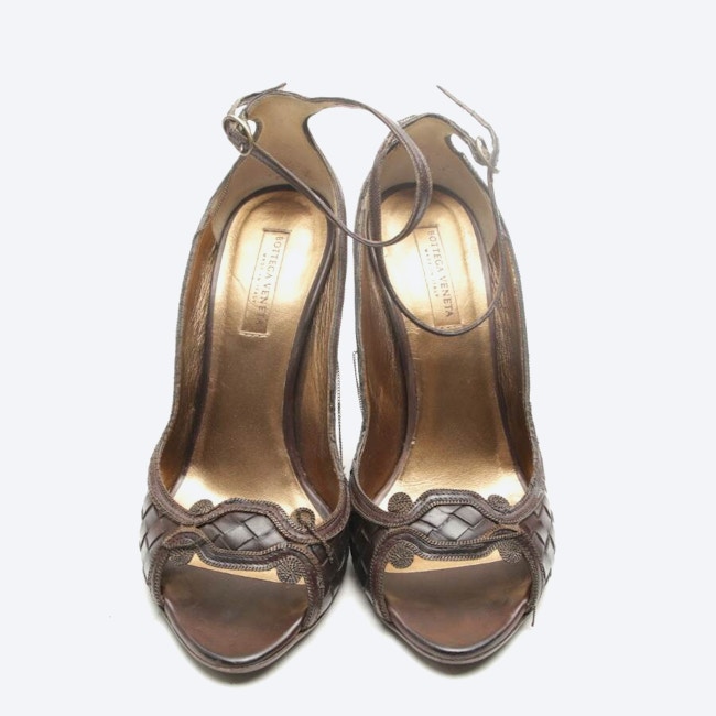 Image 2 of Heeled Sandals EUR 37 Dark Brown in color Brown | Vite EnVogue