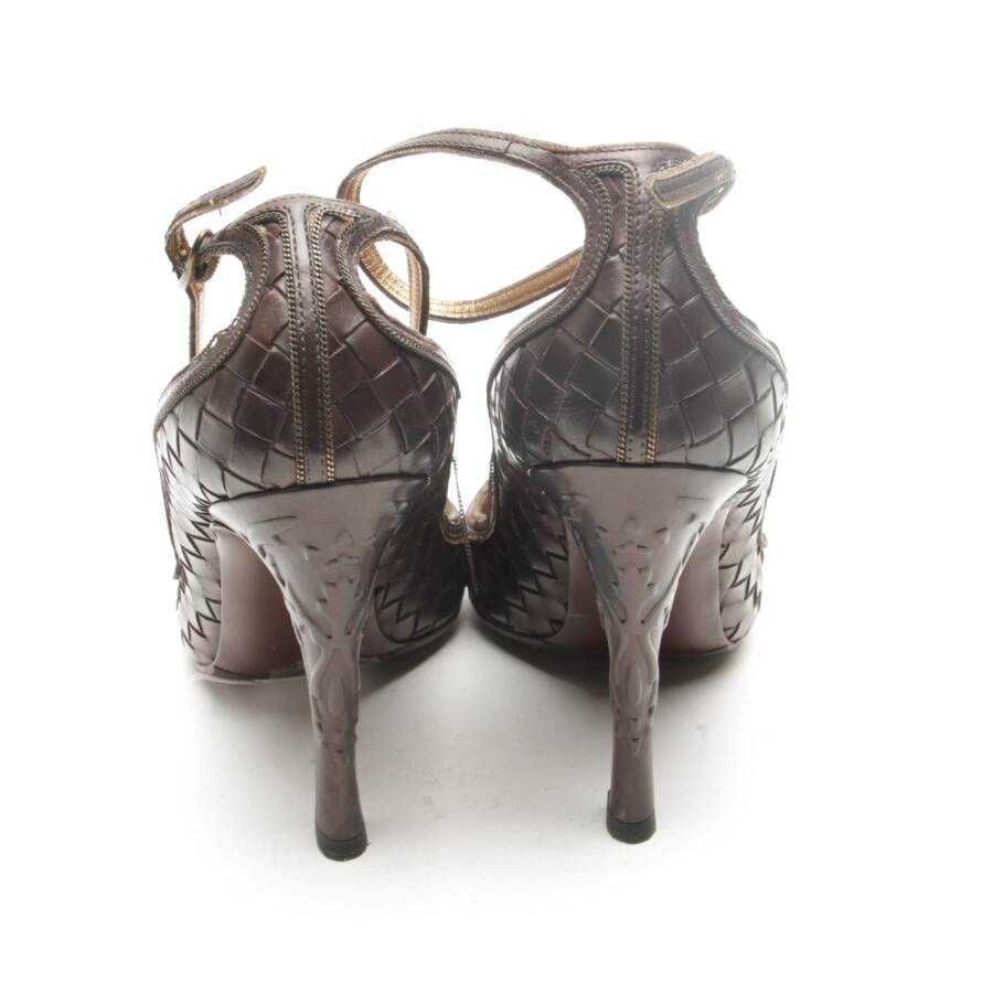 Image 3 of Heeled Sandals EUR 37 Dark Brown in color Brown | Vite EnVogue