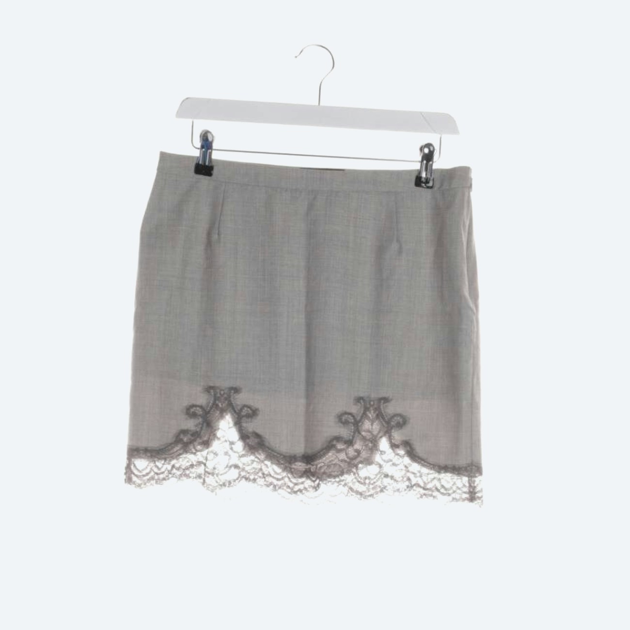Image 1 of Mini Skirt 36 Light Gray in color Gray | Vite EnVogue