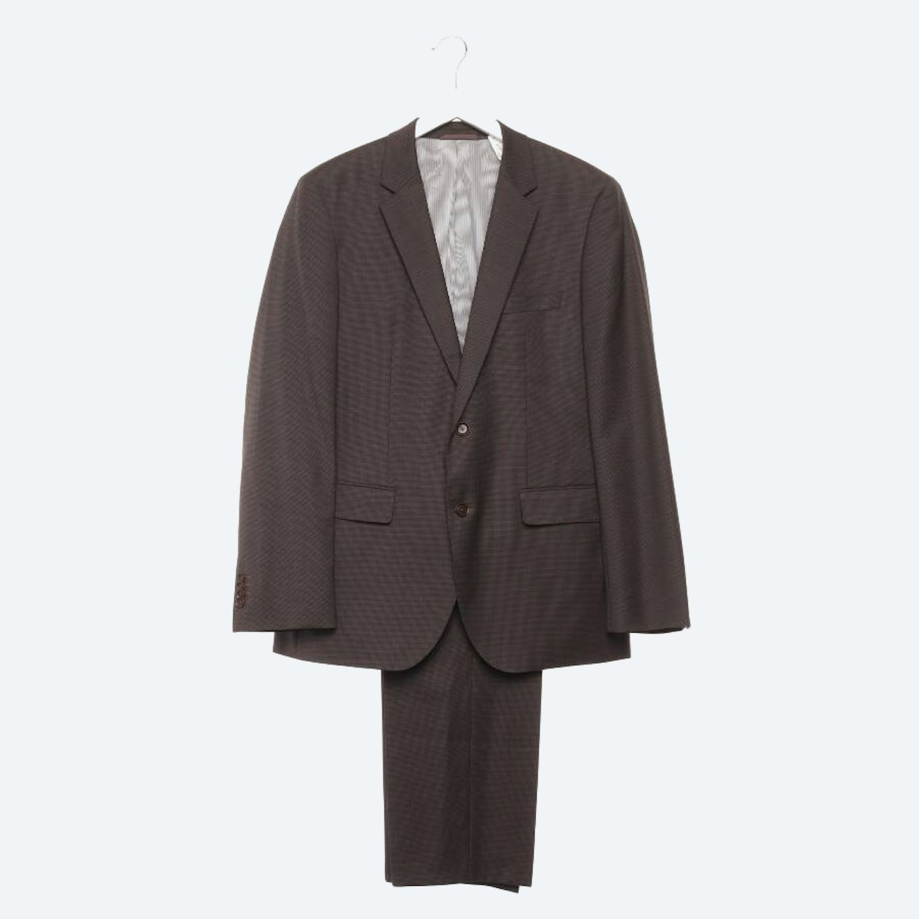 Image 1 of Wool Suit 50 Dark Brown in color Brown | Vite EnVogue