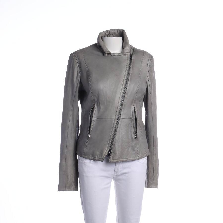 Image 1 of LeatherJacket 42 Light Gray in color Gray | Vite EnVogue