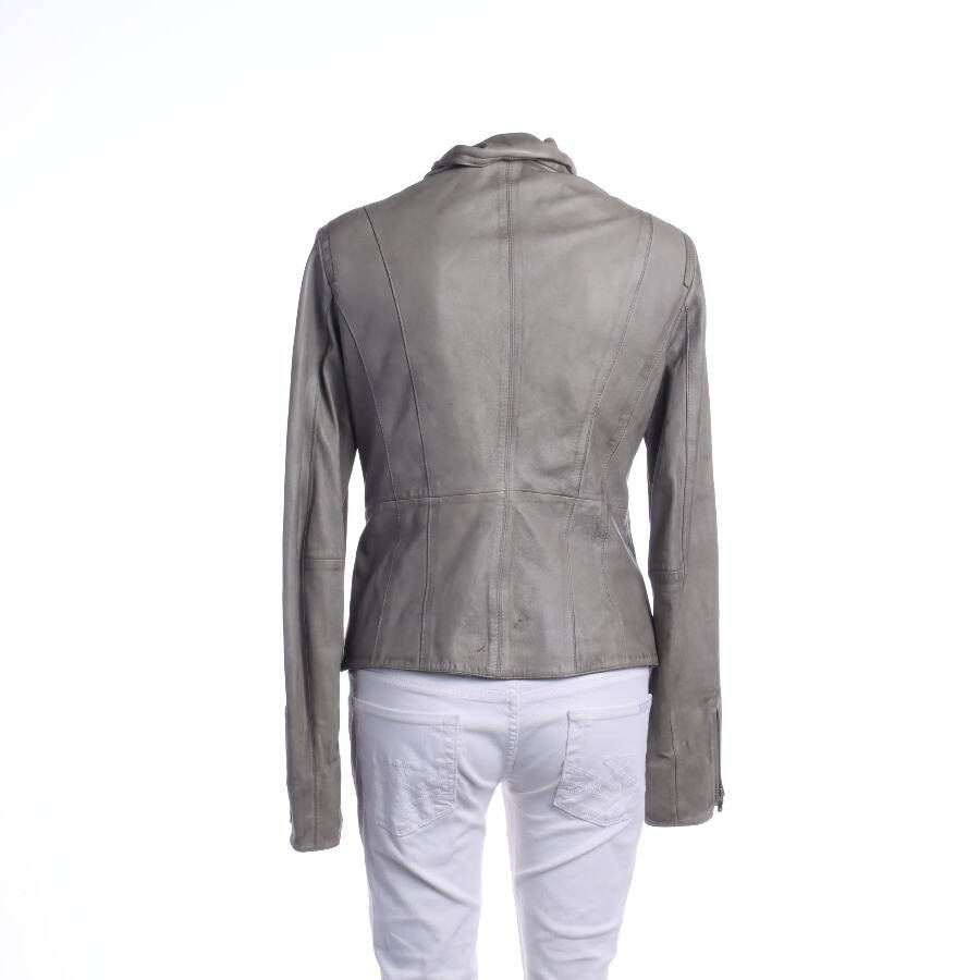 Image 2 of LeatherJacket 42 Light Gray in color Gray | Vite EnVogue