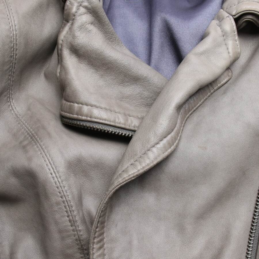 Image 3 of LeatherJacket 42 Light Gray in color Gray | Vite EnVogue