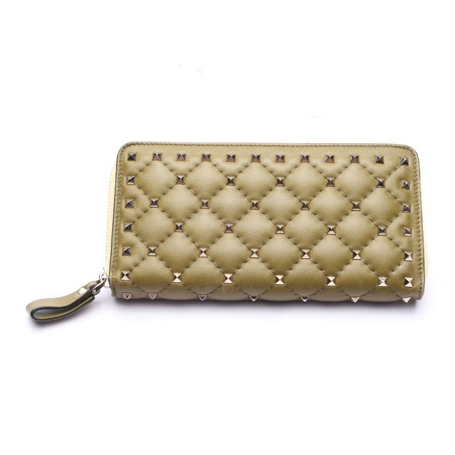 Image 1 of Rockstud Wallet Dark Green in color Green | Vite EnVogue