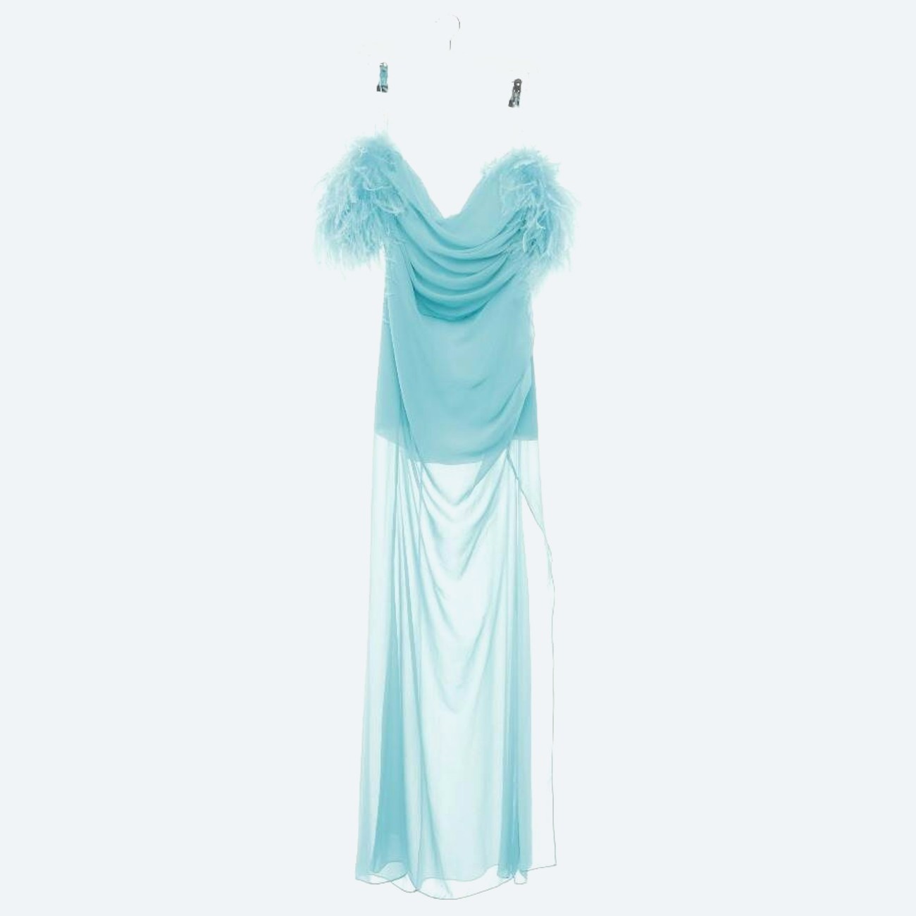 Image 1 of Evening Gown 42 Turquoise in color Blue | Vite EnVogue