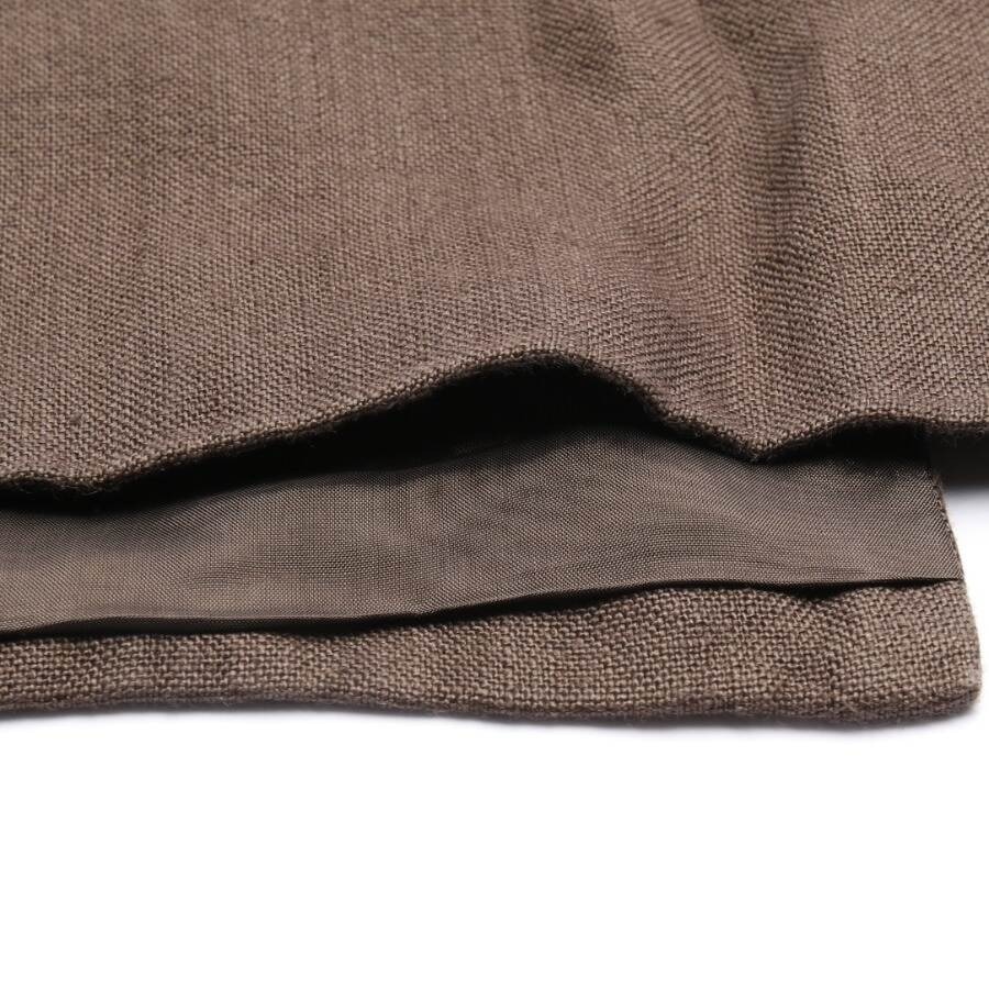 Image 3 of Linen Skirt 32 Dark Brown in color Brown | Vite EnVogue