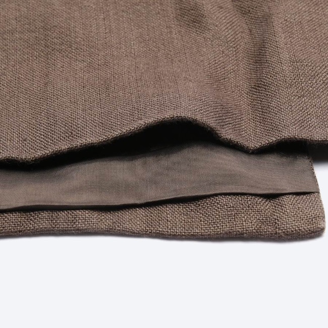 Image 3 of Linen Skirt 32 Dark Brown in color Brown | Vite EnVogue