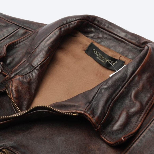 Image 3 of LeatherJacket S Dark Brown in color Brown | Vite EnVogue
