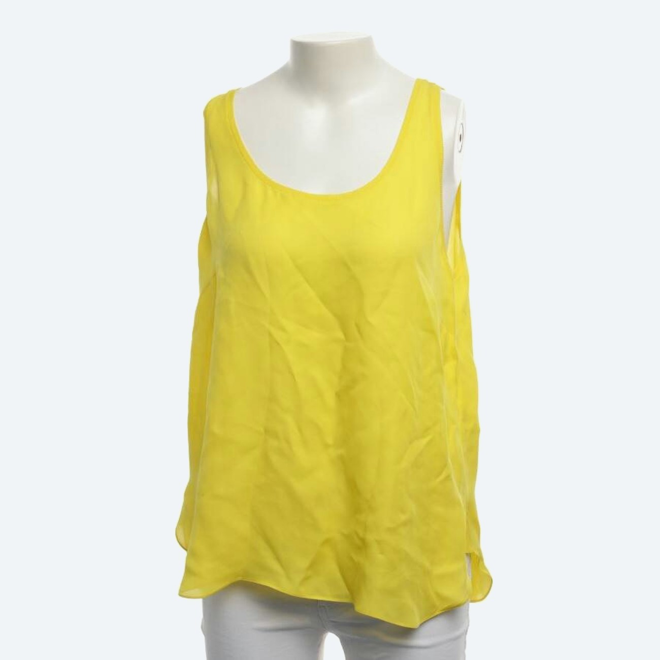 Image 1 of Silk Top 42 Yellow in color Yellow | Vite EnVogue