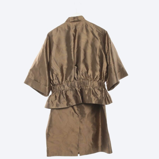 Image 2 of Silk Skirt Suit 46 Light Brown in color Brown | Vite EnVogue
