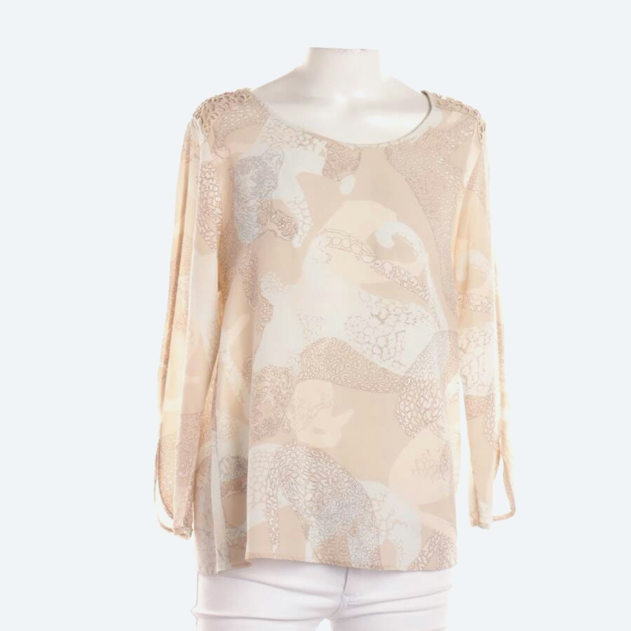 Image 1 of Silk Blouse 38 Beige in color White | Vite EnVogue