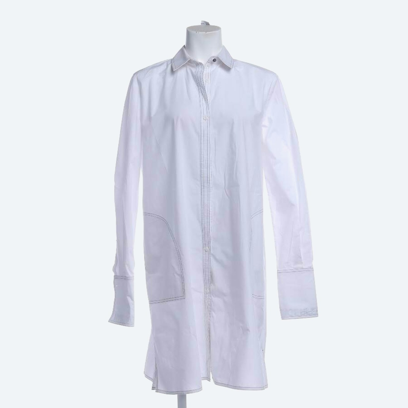 Image 1 of Shirt Dress 38 White in color White | Vite EnVogue