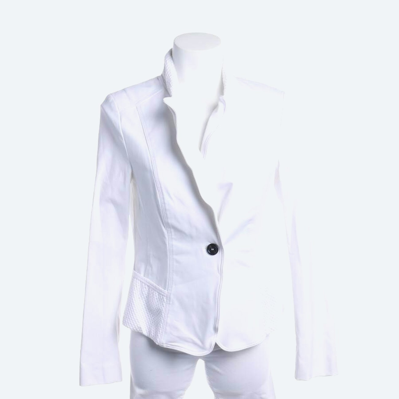 Image 1 of Blazer M White in color White | Vite EnVogue