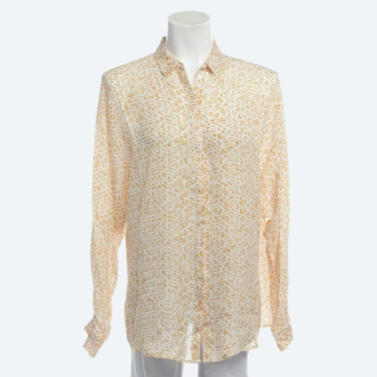 Image 1 of Silk Shirt L Yellow in color Yellow | Vite EnVogue