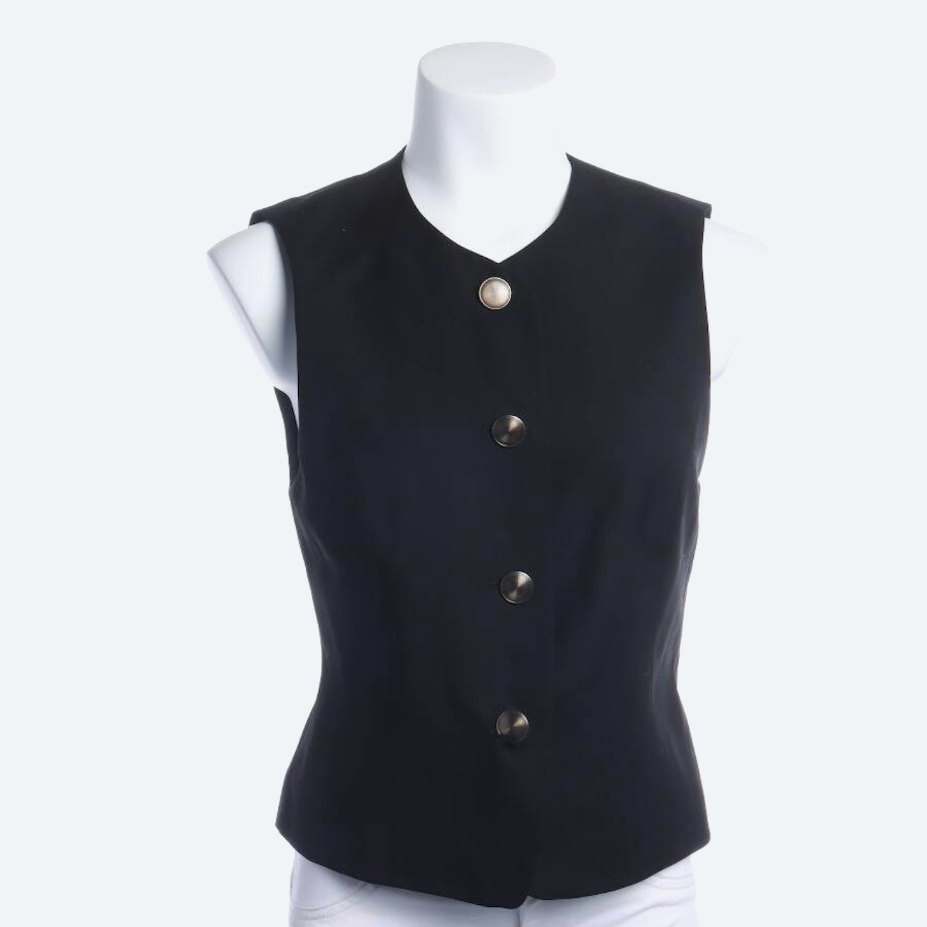 Image 1 of Wool Vest 38 Black in color Black | Vite EnVogue