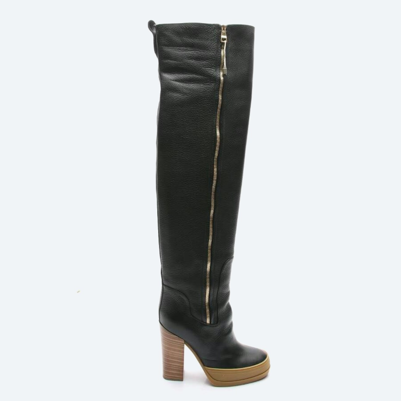 Image 1 of Overknee Boots EUR 37 Black in color Black | Vite EnVogue