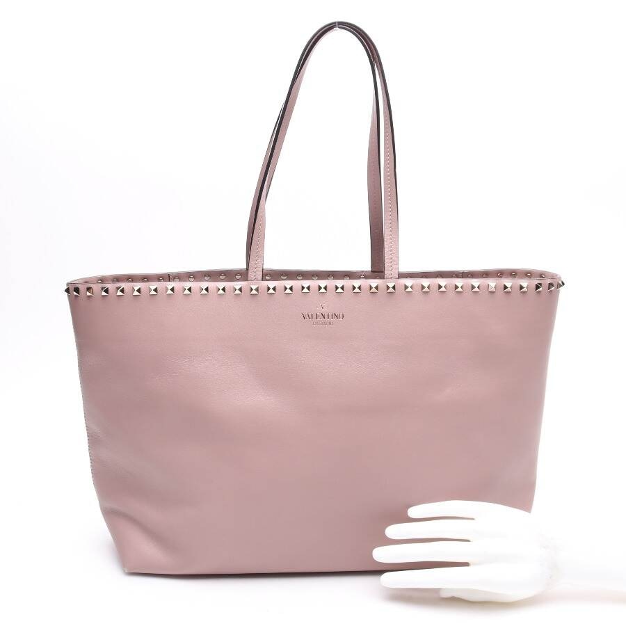 Image 4 of Rockstud Shopper Light Pink in color Pink | Vite EnVogue