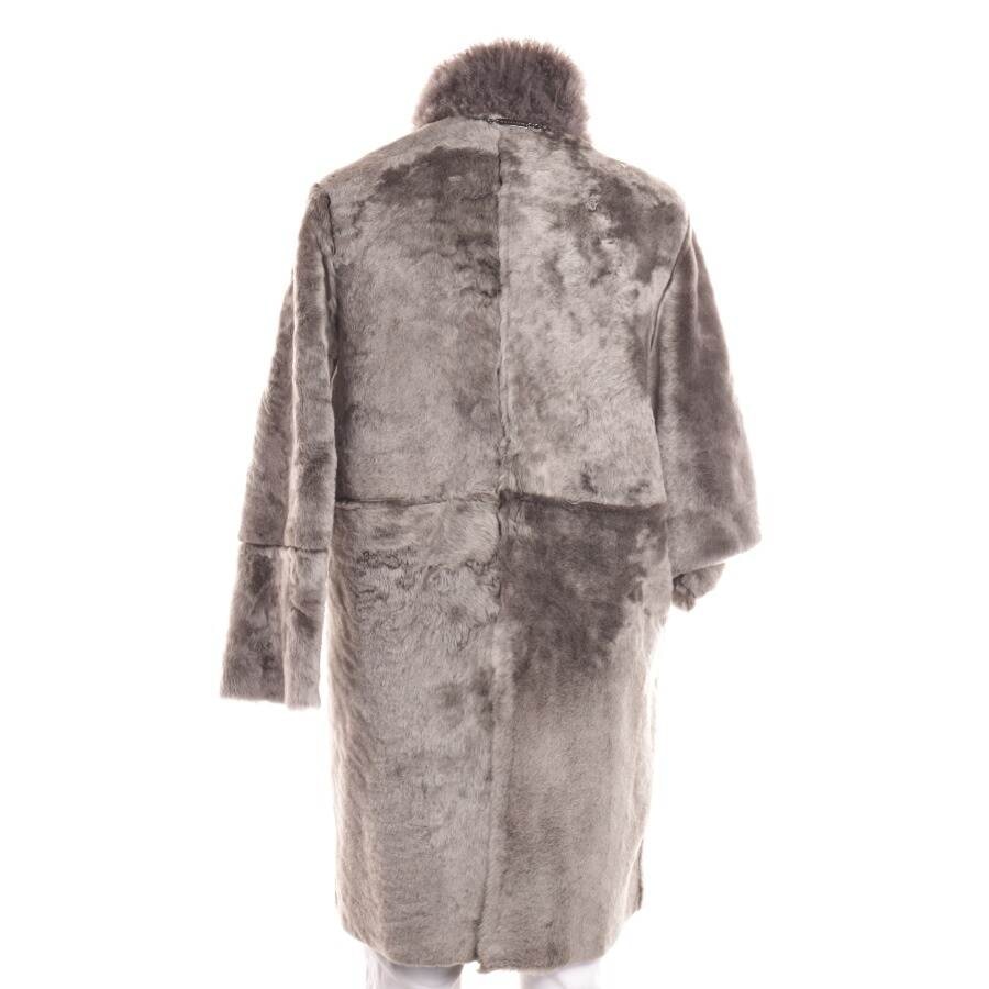 Image 2 of Leather Coat 40 Gray in color Gray | Vite EnVogue